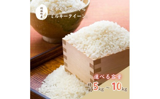 
                  モチモチふっくら「ミルキークイーン」精米5～10kg ／ 米 こめ コメ お米 ご飯 ごはん ミルキークイーン 白米 精米 令和7年産 新米 5kg  10kg 利根町 送料無料
                