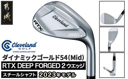 RTX DEEP FORGED 2 ウエッジ 54(Mid） （ダイナミックゴールド）≪2023年モデル≫_DI-C707-dg54M