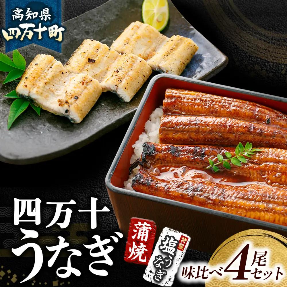 四万十うなぎ 蒲焼き 塩うなぎセット ( 110g×2尾 140g×2尾 ) うなぎ 国産鰻 土用の丑の日 ／Esu-120
