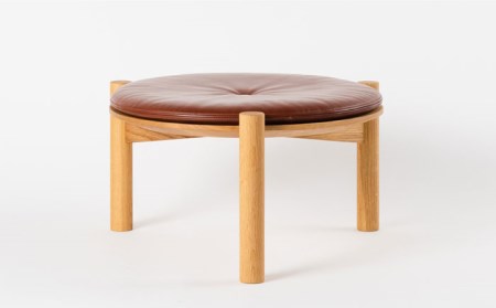 【受注生産】低座スツール（オーク/赤茶）HBW002 スツール 椅子 家具 インテリア