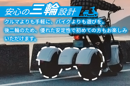 電動三輪バギーで行くレンタル2時間(1人乗り) RO-1