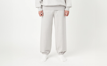 ≪先行予約≫【THISISASWEATER.】A3: A SWEATER IS FOR EVERYDAY. Pants GRAY グレー カシミヤ パンツ ズボン 服 洋服 ユニセックス メンズ レデ