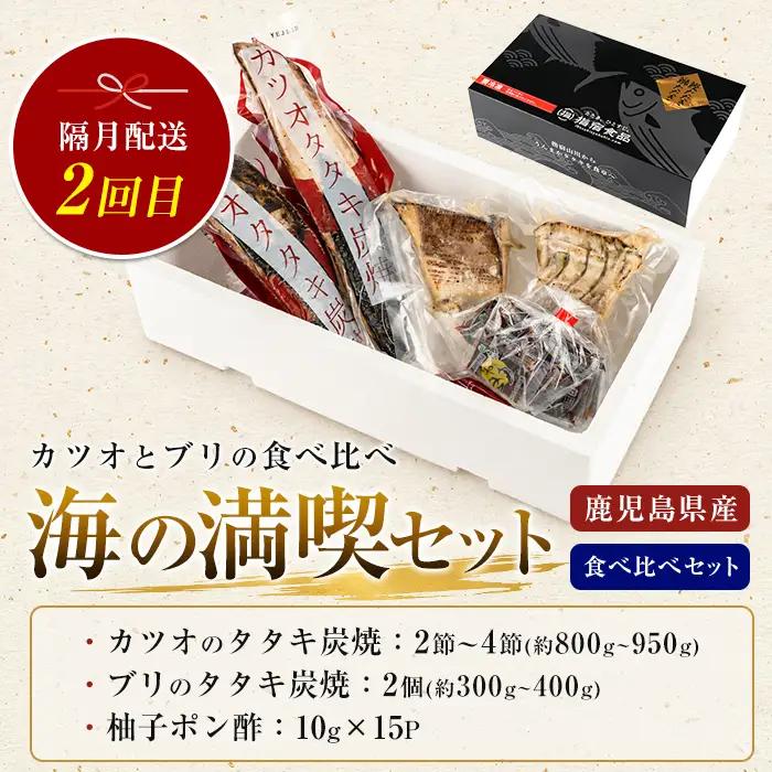 全３回定期便･隔月お届け カツオとブリのたたき 定期便 指宿食品 IBZ026-003 定期便 定期便