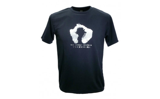 やくＴ（屋久島Ｔシャツ）・島＆縄文杉＜ネイビー／サイズL＞