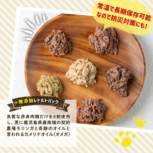 a1070-B ＜増粘多糖類・食品添加物不使用＞愛犬用無添加レトルトパック 鶏ウェットフード4袋(1袋約100g・合計約400g)【Nフードサービス】姶良市 ドッグ フード パウチ 犬 ペット おやつ