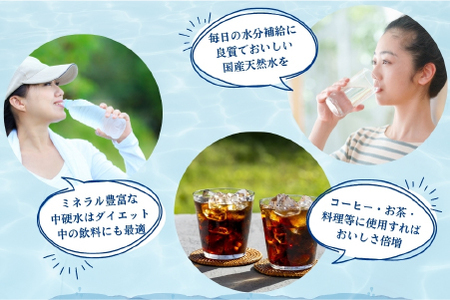 天然水  ラベルのない細野の天然水 555ml×96本 (4箱) （ ミネラルウォーター 中硬水 シリカ )