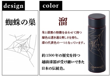 URUSHIPOKETLE　蜘蛛の巣デザイン 120ml　溜
