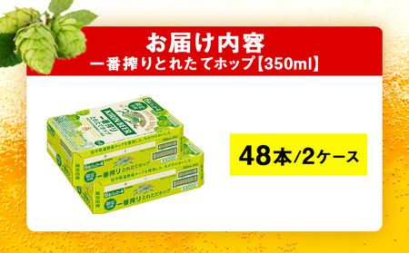一番搾り とれたてホップ 生ビール ＜ 北海道 千歳工場産＞ 350ml （24本） 2ケース ビール 酒 キリン KIRIN