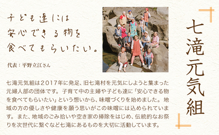 みそ 味噌 七滝みそ 約3kg 七滝元気組 《30日以内に発送予定(土日祝除く)》熊本県 御船町 無添加 化学調味料不使用 調味料 味噌汁 みそ汁