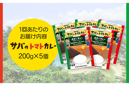 【全6回定期便】漁師のカレー(サバのトマトカレー)5個セット 常温 魚介 イタリアン風 サバ 鯖 五島市/奈留町漁業 [PAT017]