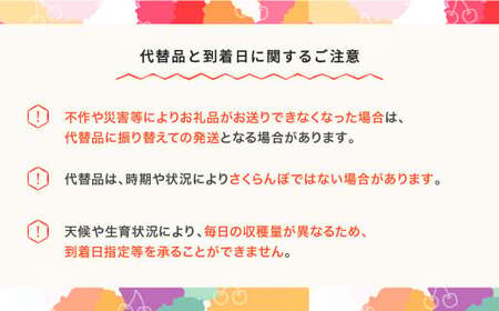 【先行予約】さくらんぼ 紅秀峰 2026年産 令和8年産 500g L玉以上 発泡スチロール保冷剤入  mo-bshax500 ※沖縄・離島への配送不可