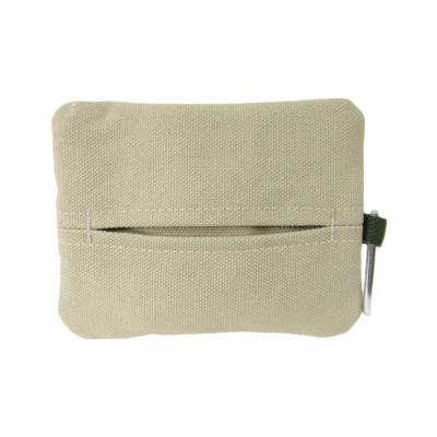 ふるさと納税 加東市 帆布工房　ティッシュ入れ付きポーチ(ベージュ)　約10×13cm |  | 01