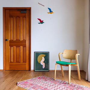 【tori dori とりどり】インテリアモビール 黄×青