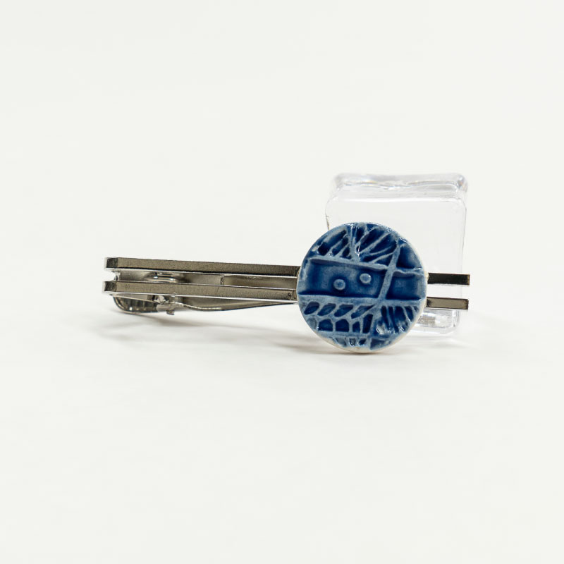 【ふるさと納税】陶器タイピン　SH-MN005　 工芸品 タイピン ビジネス 半磁器