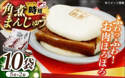 角煮まんじゅう10個(5個×2箱) 長崎県/株式会社九州特産品販売 [42AVAC017]