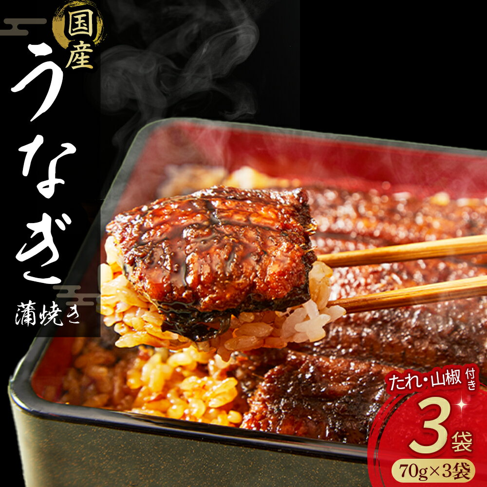 四万十うなぎ蒲焼きカット3袋セット 冷凍 たれ付き 蒲焼 国産 鰻 ウナギ うなぎ 蒲焼き 肉厚 土用の丑の日 本格うなぎ 山椒付き Esu-18
