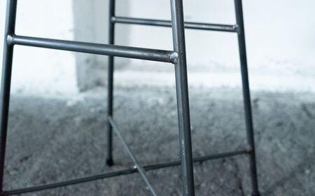 アイアン スツール 本革 LOW SK STOOL BROWN スツール