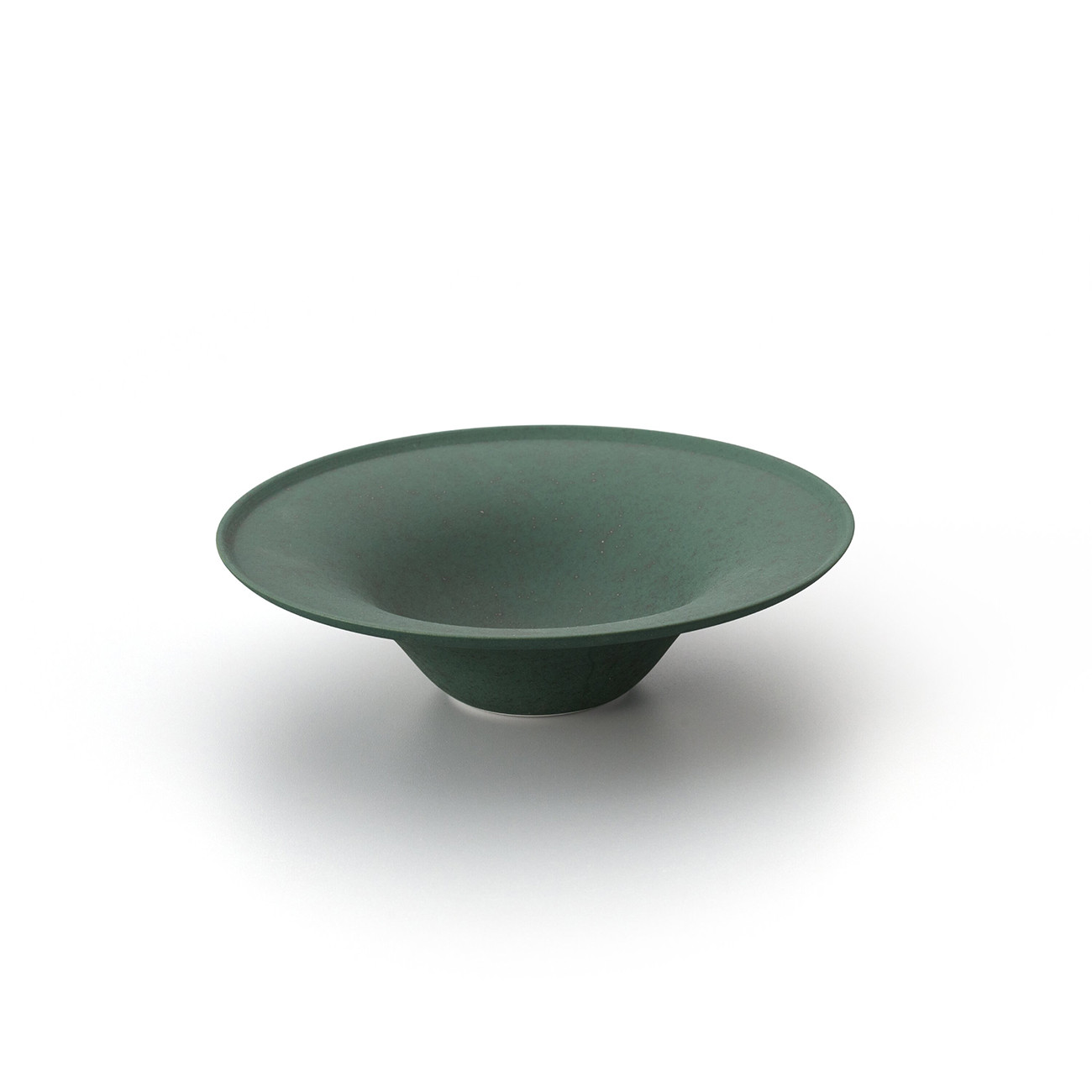 
            【伊万里焼/畑萬陶苑】Bowl with rim Ф17.5cm -Nashiji Green-
          