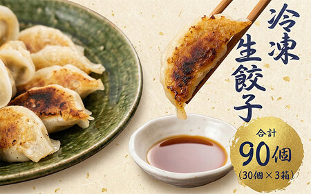製麺会社の冷凍生餃子 90個 国産 餃子