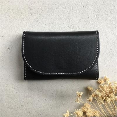 ふるさと納税 京丹後市 本革 【カードケース】 牛革 ブラック 栃木レザー使用 70mm×105mm