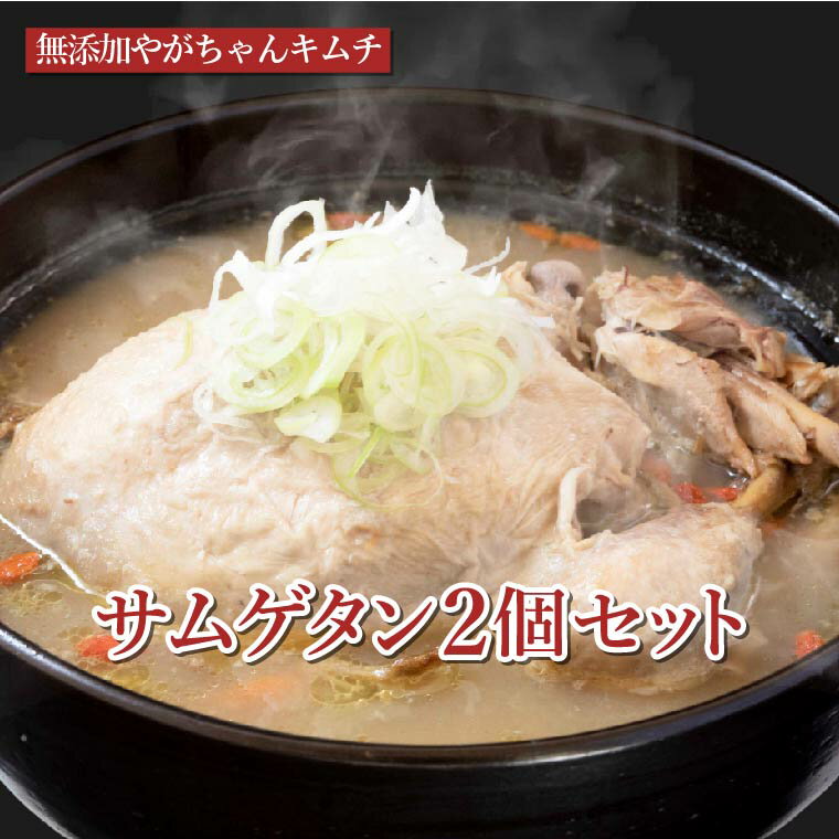 【ふるさと納税】 参鶏湯 サムゲタン 鳥 鍋 冷凍食品 韓国料理 2個 セット 鶏 肉 丸鶏 国産若鳥 国産鶏 自家製 美味しい こだわり 専門店 グルメ 鍋 人気 おすすめ ギフト 無添加 〈 保存料 着色料 増粘材 酸味料 PH調整剤 ビタミン類等の合成添加物 等 不使用 〉
