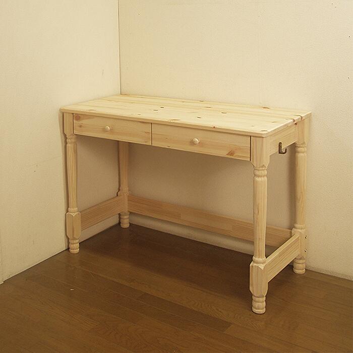【ふるさと納税】デスク 1台 ハンドメイド 天然木 ヨーロピアンパイン材 ラジアータパイン ブラジルパイン デスク（学習机）「プチ・プロバンス」（デスク本体のみ） カントリー家具 木製 桐材 つくえ インテリア 福岡県 筑後市 送料無料