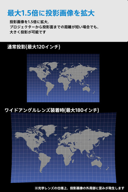 ベッドルームプロジェクターNX1 シルバー ワイヤレスアダプター(USB-C＆HDMI) ワイドアングルレンズ PUレザーケース5点セット