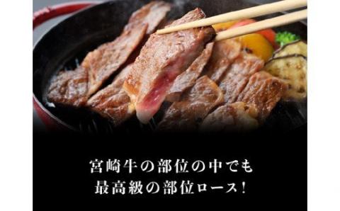 宮崎牛 ロースステーキ 500g (250g×2枚)【4大会連続日本一 肉 牛肉 国産 黒毛和牛 肉質等級4等級以上 4等級 5等級 ミヤチク 鉄板焼き】