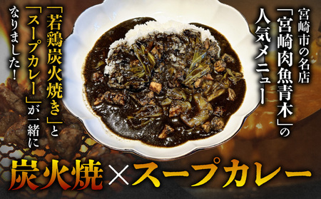 炭香る宮崎県産若どり炭火焼カレー【190g×10袋 計1.9kg】