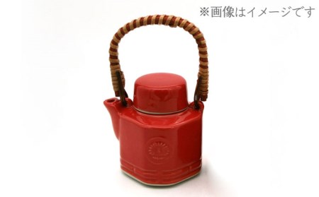 【美濃焼】高田焼 汽車 土瓶 セット (赤色)【まる忠】 土瓶急須 土瓶 小 急須 きゅうす 高田焼 土瓶蒸し レトロ ティーポット [TCN005]