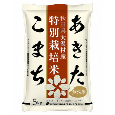 【ふるさと納税】【毎月定期便】あきたこまち特別栽培・無洗精米5kg全6回【配送不可地域：離島・沖縄県】【4075549】