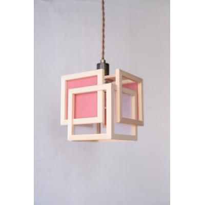 ふるさと納税 中野区 【国産檜】ペンダントライト『旬ミニ shun-mini』 白×緋　AP860-C |  | 01