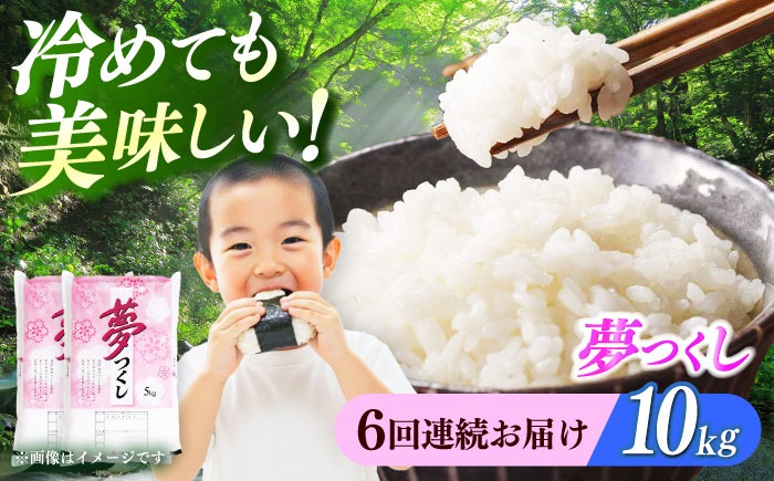 【全6回定期便】 【令和7年度産】福岡県産米 夢つくし 10kg(5kgx2袋) 精米《築上町》【有限会社ファインリョーコク】[ABCO026]