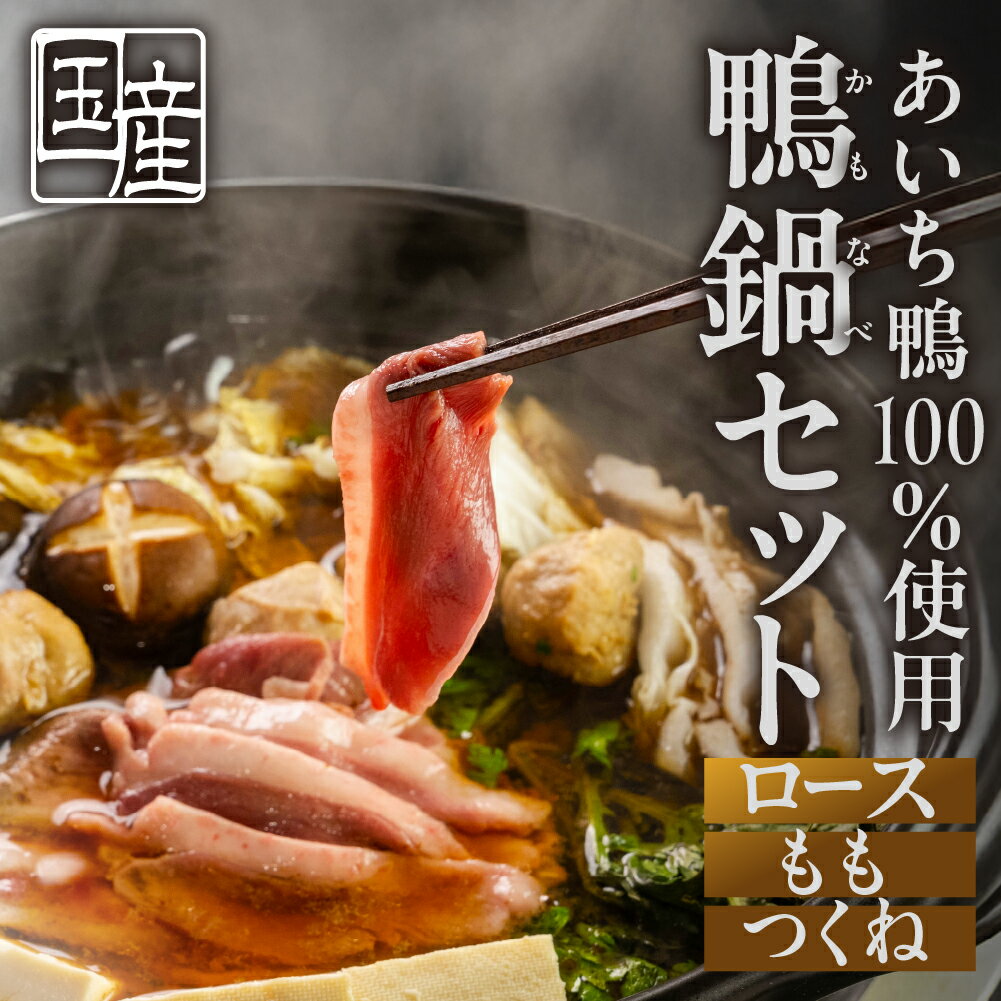 農業王国・愛知県豊橋の合鴨『あいち鴨肉 堪能鍋セット』