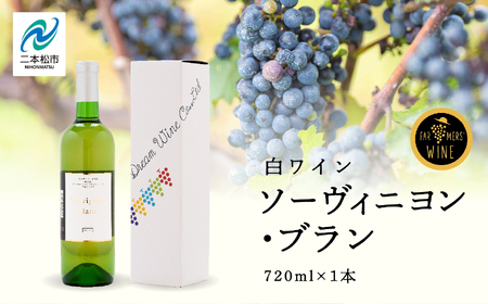 ワイン ソーヴィニヨン・ブラン（白）720ml×1本【ふくしま農家の夢ワイン株式会社】