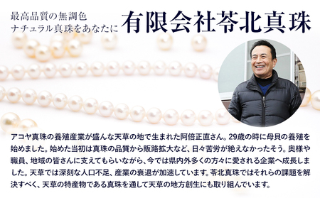 真珠 ナチュラル パール 8.0ｍｍ ネックレス40cm（SV）有限会社 苓北真珠《90日以内に出荷予定(土日祝を除く)》アクセサリー 雑貨 熊本県 苓北町