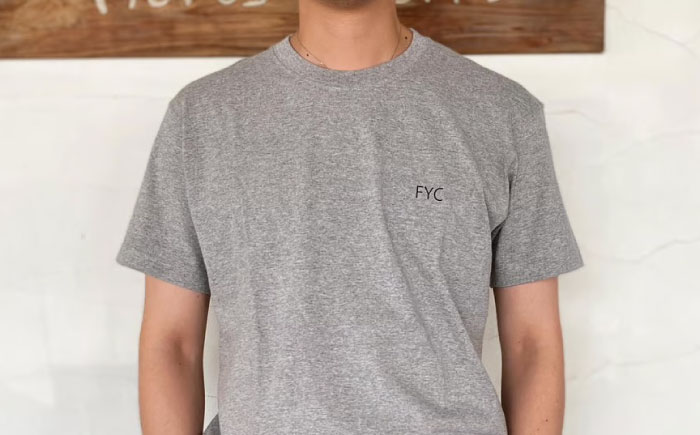 Ｔシャツ FYC 福山キャッスルシリーズ 【グレー/Mサイズ】　Ｔシャツ 半袖 ファッション 衣類 福山城 ユニセックス 男女兼用 広島県福山市/有限会社ホルス [BAFG015]
