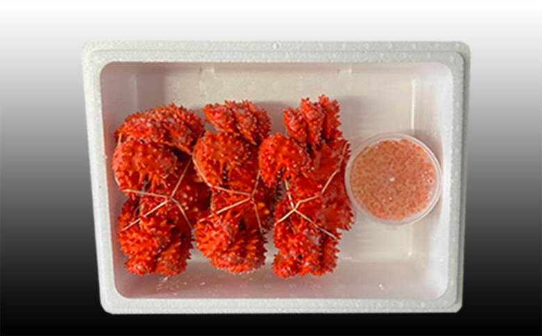 花咲かに300g前後～450g前後×3尾・いくら醤油漬け100g×1P B-76032