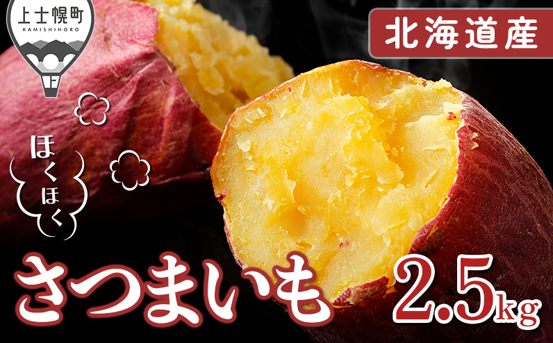 北海道産さつまいも 計2.5kg 上士幌町須田農場 ◆2025年11月下旬発送開始予定