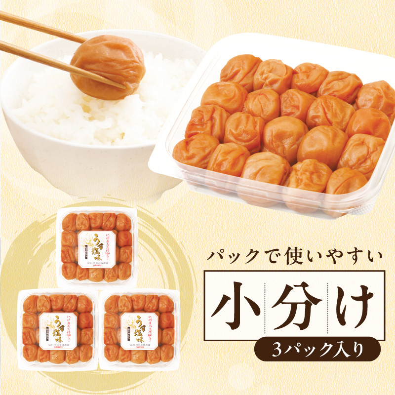 【和歌山県/紀州南高梅】紀州南高梅 うす塩味1.5kg（500g×3パック） 塩分約6%【0506-4】