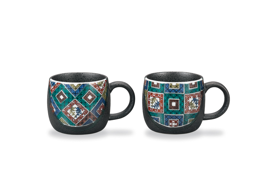 ペアマグカップ　石畳の図