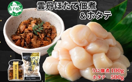 
            3439. 雲丹ほたて佃煮 100g  ホタテ 500g 小分け 雲丹 ウニ うに 帆立 ホタテ ほたて 佃煮 つくだ煮 瓶詰  ご飯のお供 おつまみ 海鮮 送料無料 北海道 弟子屈町
          