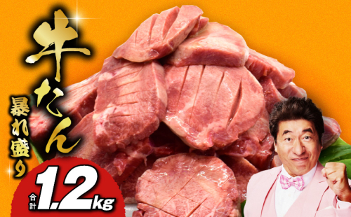 牛たん 暴れ盛り 総量 1.2kg 小分け 600g×2P【牛肉 牛タン 牛たん 厚切り牛タン 焼肉 BBQ キャンプ アウトドア 焼くだけ 簡単調理 訳あり サイズ不揃い 小分け 人気 厳選 家計応援 期間限定】 020C431