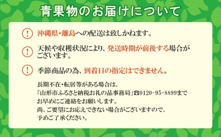 山形産 桃(あかつき) 秀 3kg(6～12玉)[柔らかくなる桃] 【令和7年産先行予約】FU21-072