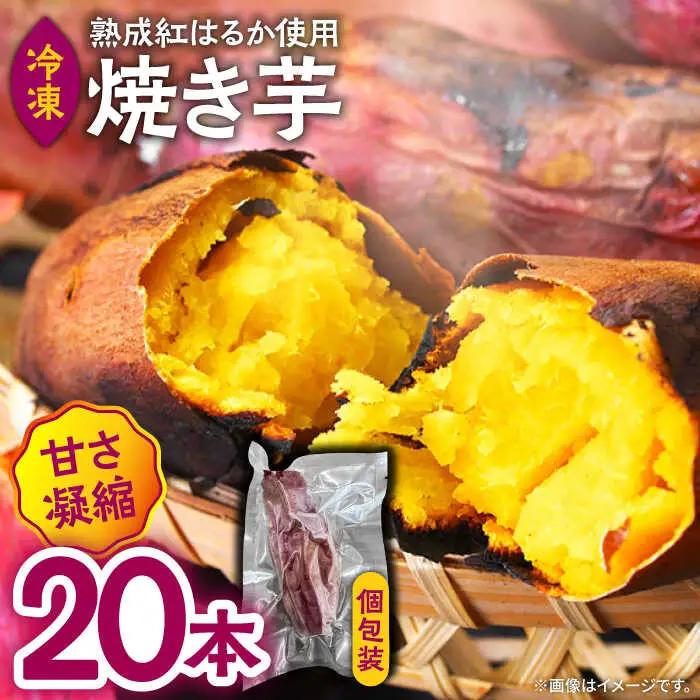 【数量限定】【ねっとり甘い熟成サツマイモ】冷凍焼き芋（紅はるか） 20本(S?M) / さつまいも やき芋 冷凍 小分け 個包装 冷やし焼き芋 / 南島原市 / 池田海陸物産 [SEW001]