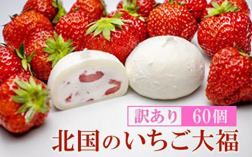 
            寄附額改定【訳あり】北国のいちご大福 60個入り 冷凍 個包装 （1個40g×60個） 【 人気 スイーツ 生クリーム いちご 大福 フワフワ とろける ご家庭用 お取り寄せ 和スイーツ お菓子 洋菓子 和菓子 小分け 】
          