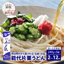 【ふるさと納税】選べる 定期便 回数 2～12回 うどん 能代片栗うどん 240g 5束 麺 乾麺 鍋 冷たい 温かい ざるうどん 鍋の締め のしろうどん なべや製麺 能代市 秋田県　お届け：ご入金確認の翌月中旬頃からお届けします。