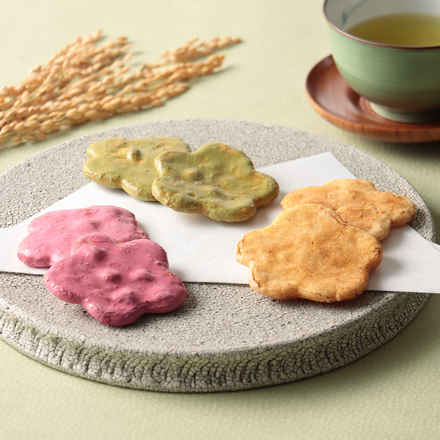 ＜江面米菓製造本舗＞はなももせんべいセット