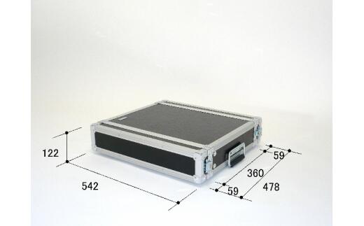 【ふるさと納税】音楽 ラックケース（2U D360）アンプ エフェクター ミキサー ギター ベース ケース 自由 レイアウト セット ARMO 堅牢 丈夫 音楽 バンド ミュージック