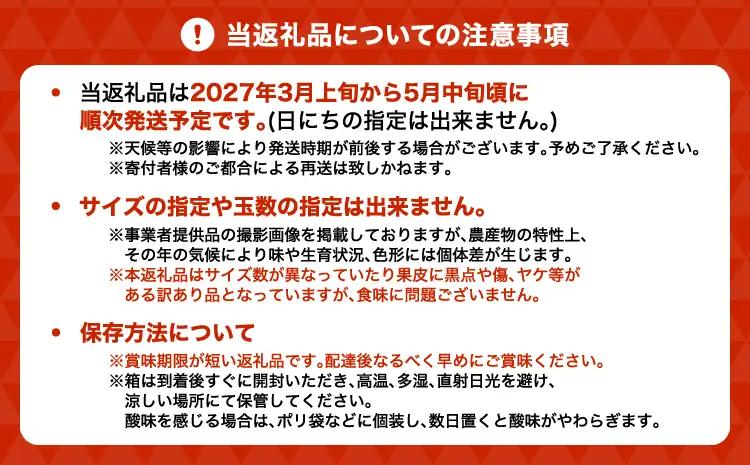 先行予約 不知火 訳あり約 9kg 約30〜40玉 雑誌MORE掲載 松川果樹園 2027年3月上旬から5月中旬発送予定